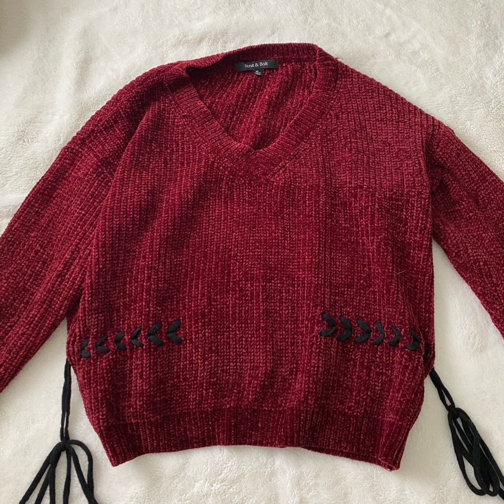 🍎ruby and Jenny knit sweater with ties🍎